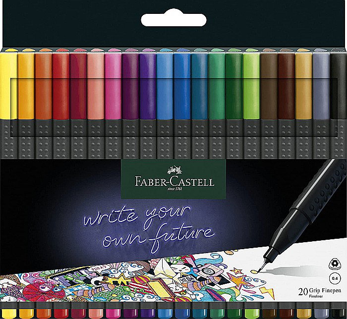 LEC FINELINER FABER-CASTELL GRIP 0.4MM 30/SET FC151630 [1]