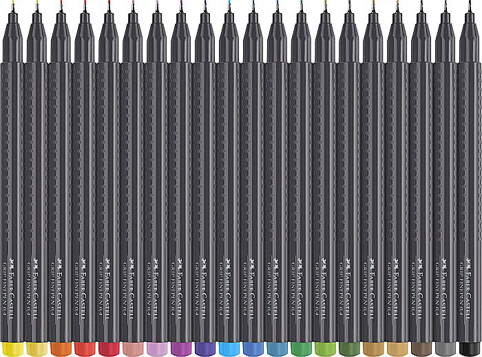 LEC FINELINER FABER-CASTELL GRIP 0.4MM 30/SET FC151630 [2]
