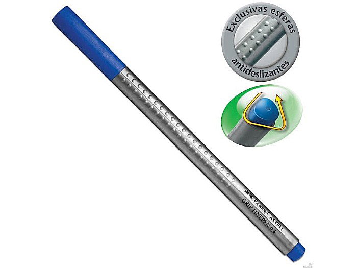 LEC FINELINER FABER-CASTELL GRIP ALBASTRU 0.4MM FC151651 [1]