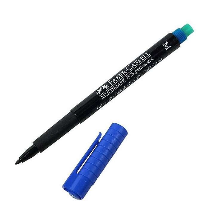 LEC MARKER FABER-CASTELL 1525 FC152551 M/ALBASTRU [1]
