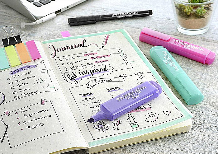 LEC TEXTMARKER FABER 4/SET FC154610 PASTEL [3]