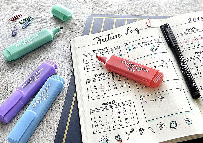 LEC TEXTMARKER FABER 4/SET FC154610 PASTEL [4]
