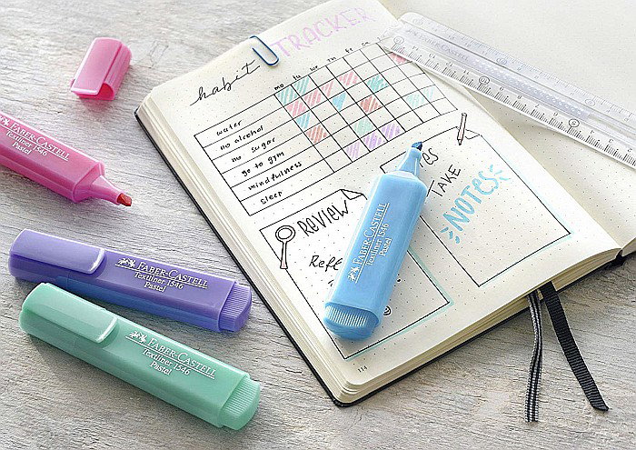 LEC TEXTMARKER FABER 4/SET FC154610 PASTEL [5]
