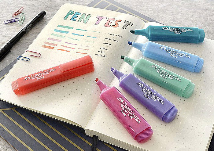 LEC TEXTMARKER FABER 4/SET FC154610 PASTEL [7]