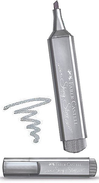 LEC TEXTMARKER FABER FC154661 SHINY SILVER METALIC [1]
