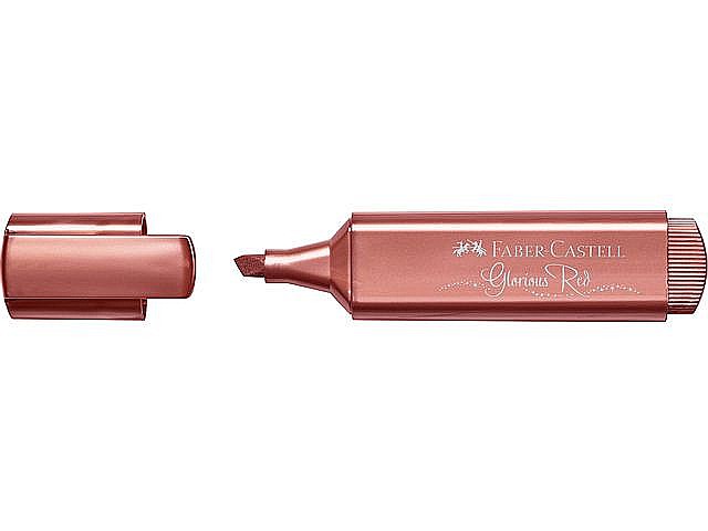 LEC TEXTMARKER FABER-CASTELL GLORIOUS RED METALIC FC154673 [1]