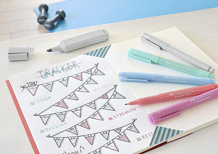LEC FINELINER BROADPEN GRI PASTEL 0.8MM FABER-CASTELL FC155488 [4]