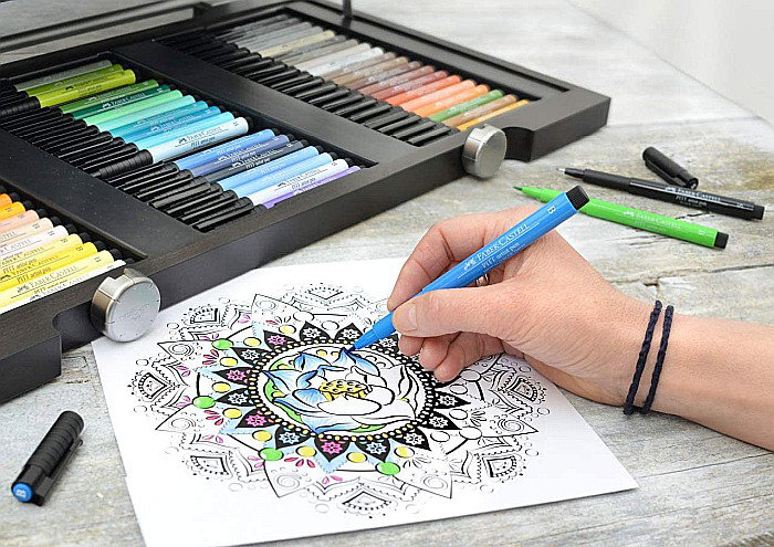 CUTIE LEMN 90 BUCATI PITT ARTIST PEN FABER-CASTELL  FC167400SD [2]
