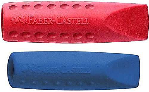 LEC RADIERA FABER-CASTELL GRIP 2001 2/SET FC187001 ROSIE/ALBASTRA [1]