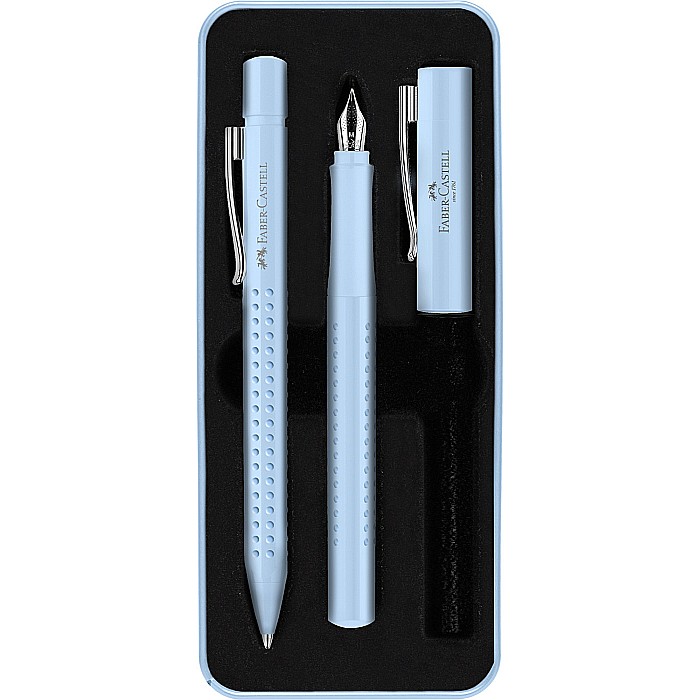 SET FABER-CASTELL STILOU  M + PIX GRIP 2010 FC201524 BLUE SKY [1]