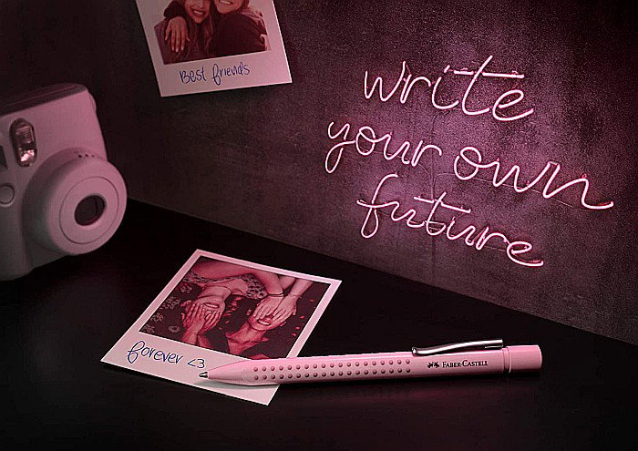 LEC SET FABER-CASTELL STILOU  M + PIX GRIP 2010 FC201528 ROSE [7]