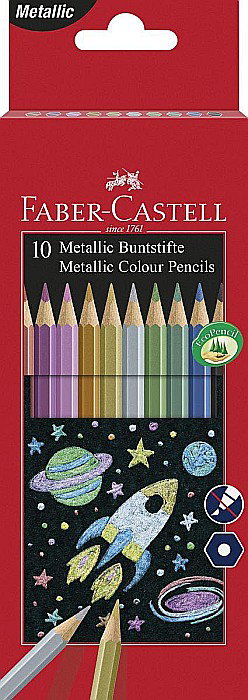 LEC CREIOANE COLORATE FABER-CASTELL METALIZATE 10/SET FC201583 [1]