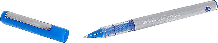 ROLLER DOCUMENTE FABER-CASTELL FREE INK 0.5MM ALBASTRU FC348501 [2]