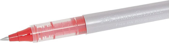 ROLLER DOCUMENTE FABER-CASTELL FREE INK 0.5MM ROSU FC348503 [3]
