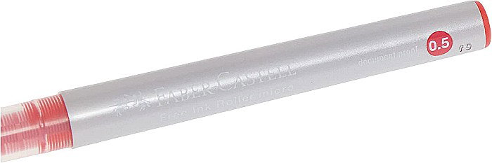 ROLLER DOCUMENTE FABER-CASTELL FREE INK 0.5MM ROSU FC348503 [4]