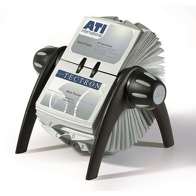 Suport Rotativ carti de vizita, ROLODEX, 400 carti de vizita, negru DB241701 [1]