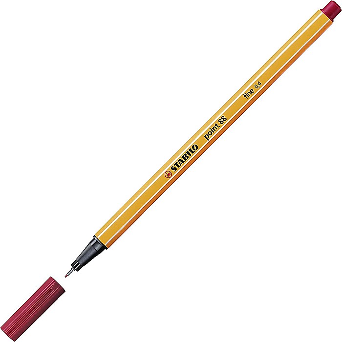 STABILO LINER POINT 88 0.4MM ROSU INCHIS 88/50 0358850A [2]