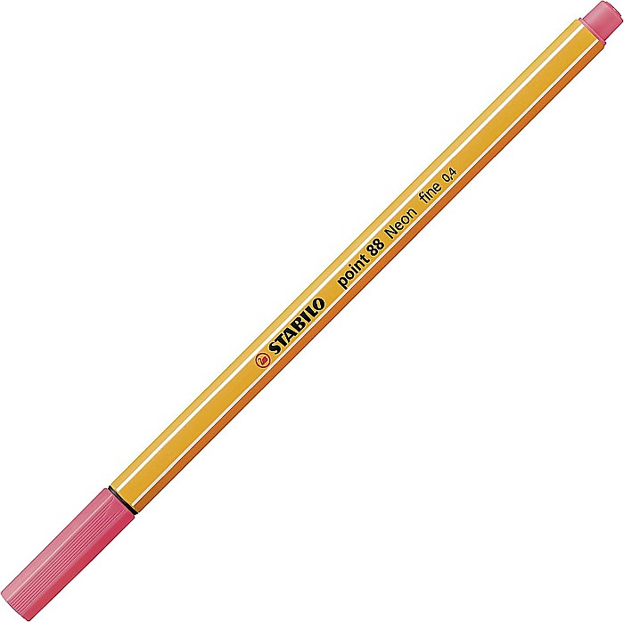 STABILO LINER POINT 88 0.4MM ROSU DESCHIS NEON 88/040 03588040 [1]