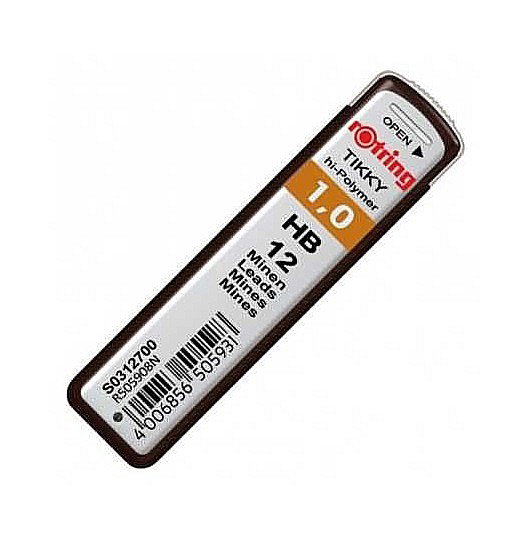 MINA CREION ROTRING TIKKY 1.00MM HB 12/SET RO312700 [1]