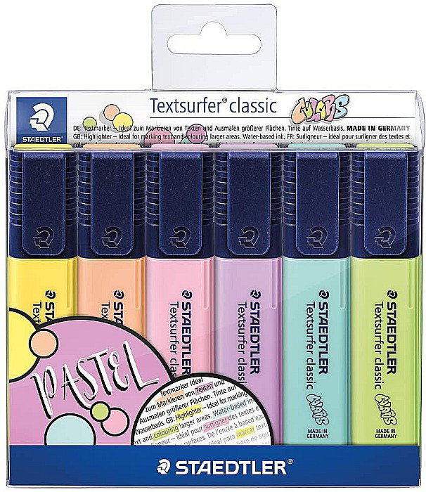 GRI TEXTMARKER STAEDTLER 364CWP6 6/SET PASTEL [1]