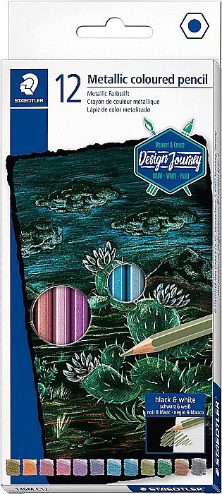 GRI CREIOANE COLORATE METALIZATE 12/SET STAEDTLER ST-146M-C12 [1]