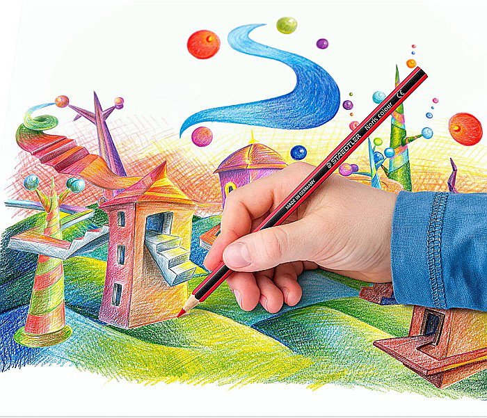 GRI CREIOANE COLORATE 12/SET STAEDTLER NORIS WOPEX 185C12 [4]
