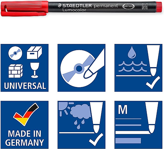 GRI MARKER STAEDTLER 317WP6 6/SET M [6]
