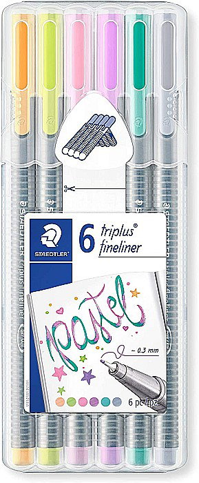 GRI FINELINER STAEDTLER TRIPLUS 6/SET PASTEL 334SB6CS1 [1]