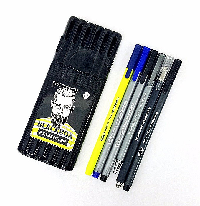 GRI SET INSTRUMENTE STAEDTLER TRIPLUS 6/SET BLACK BOX 34SB6B [2]
