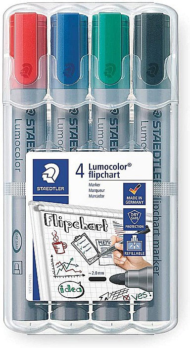GRI MARKER STAEDTLER FLIPCHART 356WP4 4/SET [1]