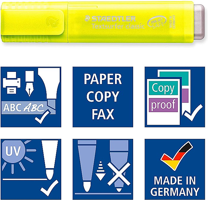 GRI TEXTMARKER STAEDTLER 364PWP4 4/SET [5]