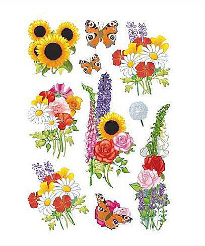TOR STICKER DECOR MODERN FLOWERS 3369 [1]
