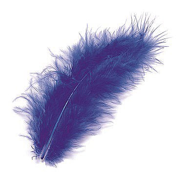 KP PENE DECOR MARABOU 10CM 15/SET ALBASTRU INCHIS 6619355 [1]