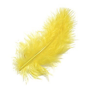 KP PENE DECOR MARABOU 10CM 15/SET GALBEN 6619053 [1]