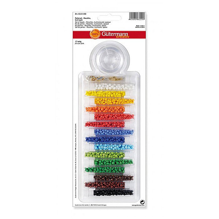 KIT MARGELE STICLA 2.5MM DIVERSE CULORI MATE 6115103 [1]