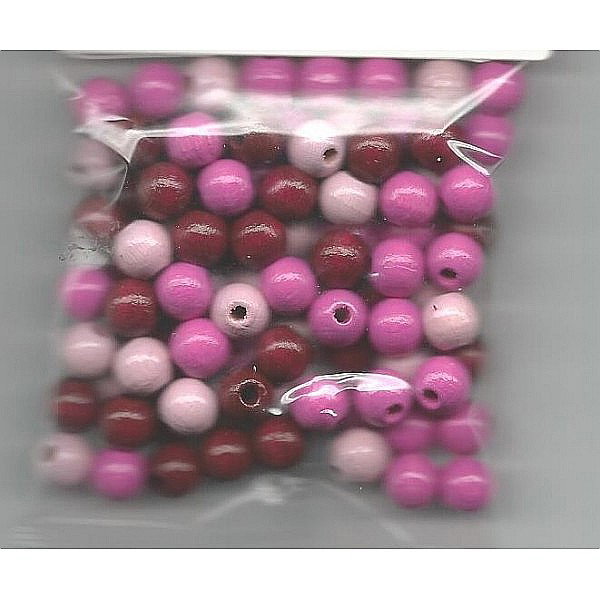 KP MARGELE LEMN 8 MM 85/SET MIX ROZ 6012804 [2]