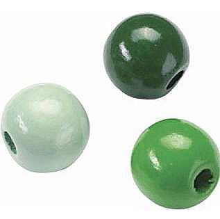 KP MARGELE LEMN 10 MM 50/SET MIX VERDE 6013009 [1]
