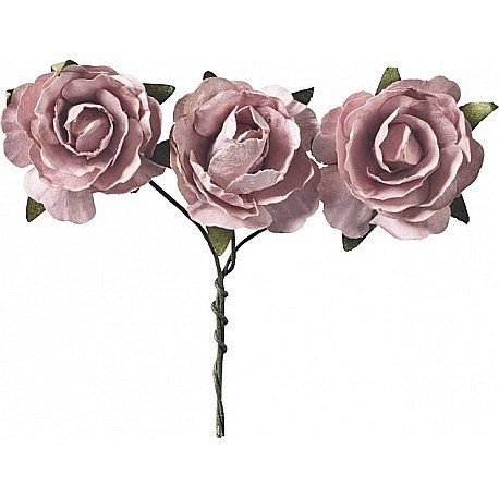 KP TRANDAFIRI HARTIE 2.5CM 12/SET ROZ ANTIC 7611010 [1]