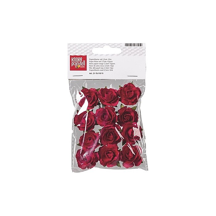 KP TRANDAFIRI HARTIE 2.5CM 12/SET ROSU 7611011 [2]