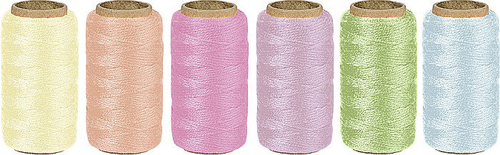 KP SFOARA POLIESTER 1MM*40M CULORI ASORTATE PASTEL 6266201 [1]