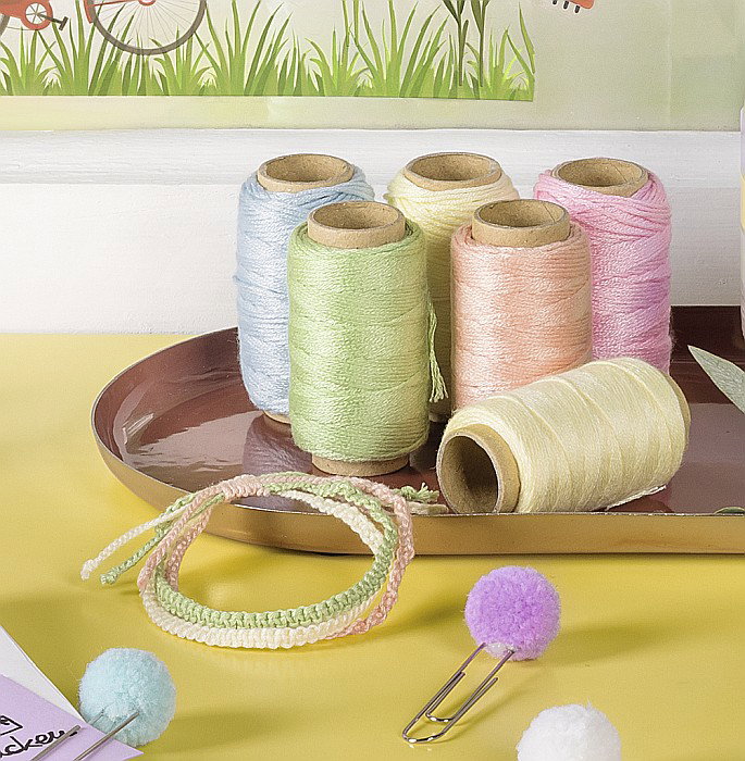 KP SFOARA POLIESTER 1MM*40M CULORI ASORTATE PASTEL 6266201 [3]