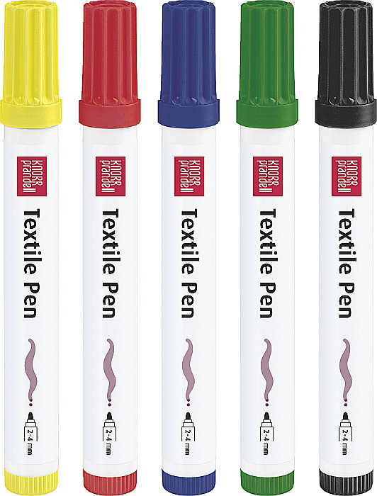 KP MARKER TEXTILE 2-4MM VF ROTUND 5/SET CULORI ASORTATE 9245099 [1]