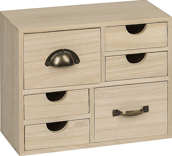 KP CASETA BIJUTERII MINIATURALA LEMN 6 SERTARE 22x9.5x17.7 CM 8735251 [1]