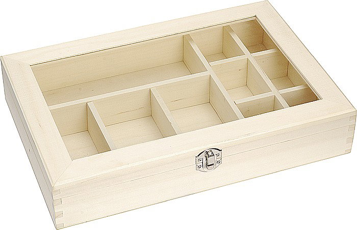 KP CUTIE LEMN 32.2*23.5*5.8CM CAPAC STICLA 8735226 [1]