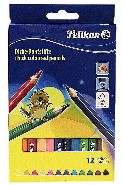 HE CREIOANE COLORATE 12/SET PELIKAN 724039 [1]