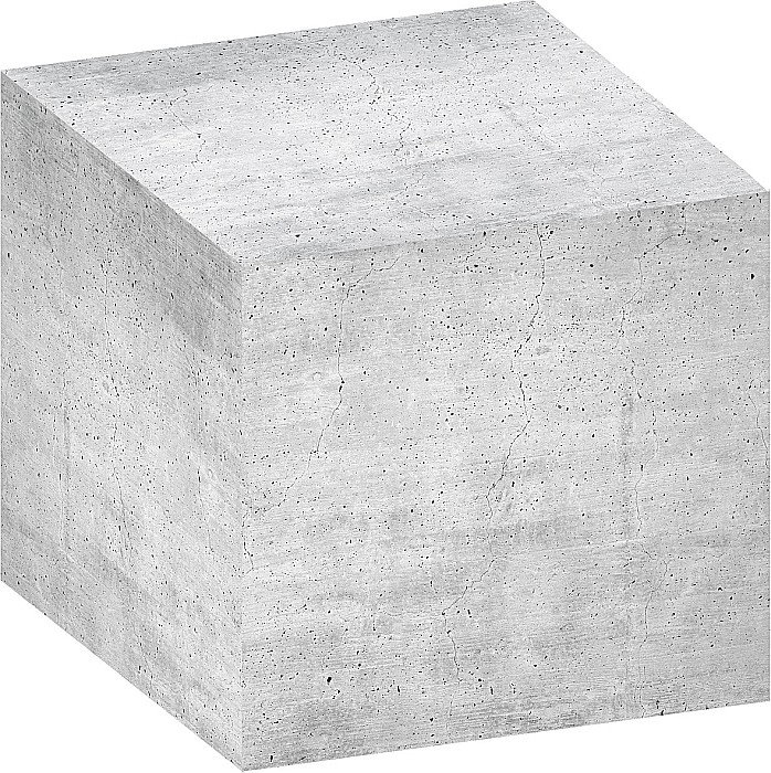 BR CUB HARTIE 7.5*7.5*7.5CM, 700 FILE, CONCRETE EFFECT 55600 [2]