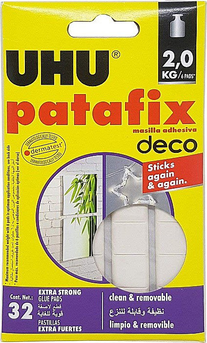 UHU PASTILE AUTOADEZIVE PATAFIX HOMEDECO 40660/771016 [1]