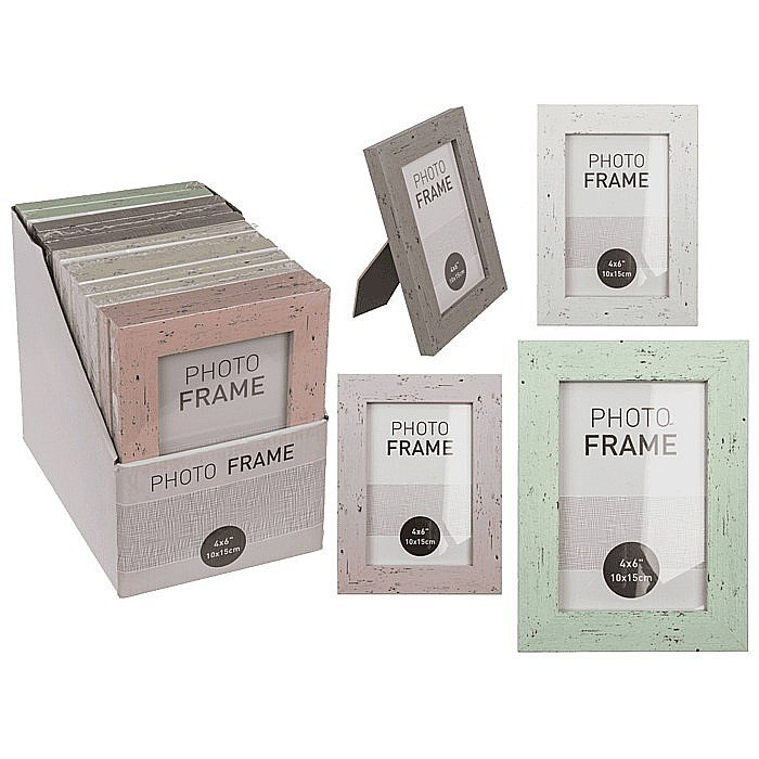 BLU RAMA FOTO PLASTIC 10*15CM IMITATIE LEMN PASTEL 94/2570 [1]