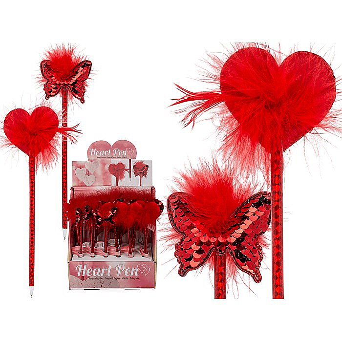 PIX CU PUF SI PAIETE 21CM INIMA/FLUTURE 230035 [1]