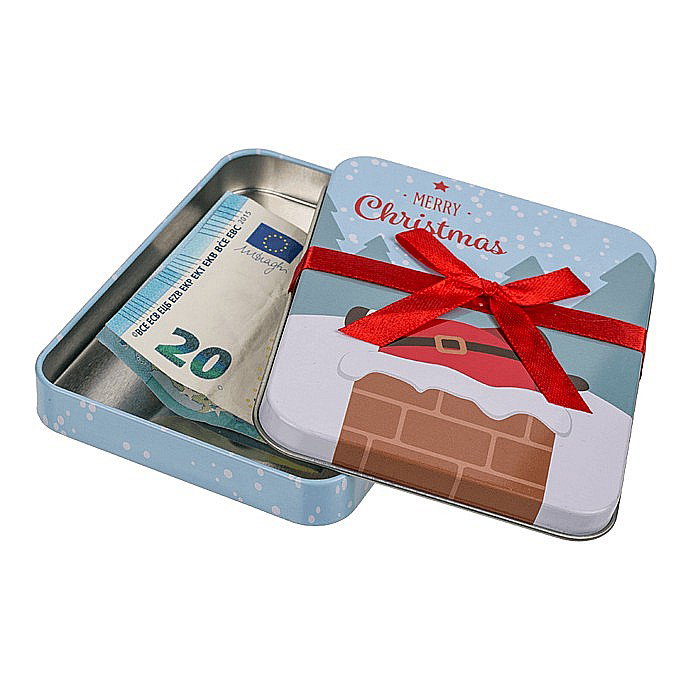 BLU CUTIUTA CADOU METAL 12*9CM MERRY CHRISTMAS 62/0847 [6]